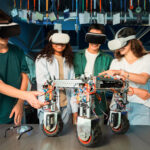 group-young-people-vr-glasses-doing-experiments-robotics-laboratory-robot-table